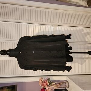 Women's Black Button-Up Jacket